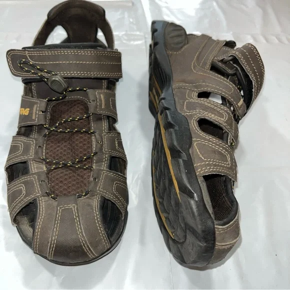 Teva Forebay Dozer BROWN SANDALS trail HIKING All Terrain MEN SIZE 10 Closed Toe - Picture 6 of 16